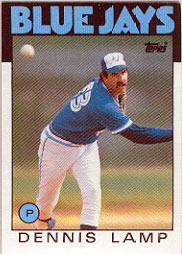 1986 Topps Baseball Cards      219     Dennis Lamp